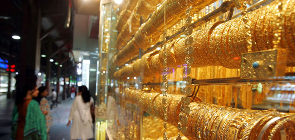 Gold souq market in dubai