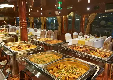 Dinner Cruise Dubai Buffet Spread